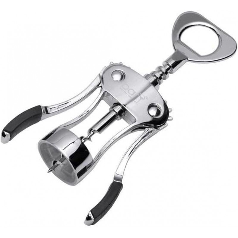 212 Main Zinc Alloy Wing Corkscrew - Black & Silver