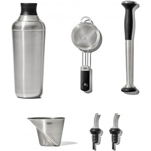 OXO Steel 6-Piece Barware Set