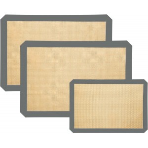 Silicone Baking Mat 3 Pack, Non-Stick Fo...