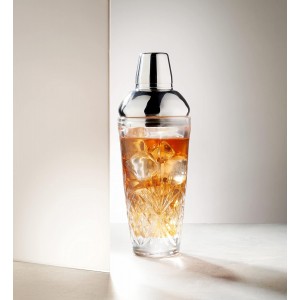 Godinger Cocktail Shaker and Cocktail Glasses Bar Set, Martini Shaker and 2 Martini Glasses Set - Dublin Collection