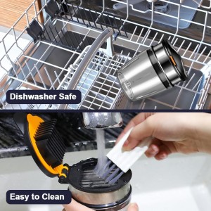 2026 Upgraded Strawberry Slicer, Fruit Slicer Cup for Eggs, Banana,Kiwi, Stainless Steel Strawberry Cutter, Dishwasher Safe, Quickly Makes Fruit & Veggie Salad - Must Have Kitchen Gadget