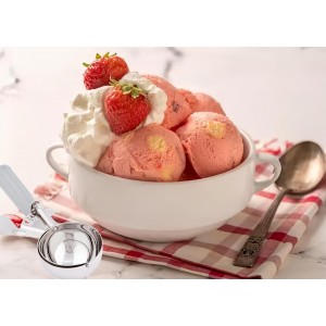 2Pack 4 OZ Portion Scoop Ice Cream Disher with Trigger Release, Stainless Steel Cookie Scoops for Portion Control, Half Cup Scoop for Pastry Dough, Cupcake Batter