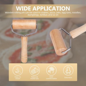 Rolling Pin, Wooden Rolling Pins For Baking, Pizza Dough Roller, Not Easy To Crack, Non-Stick Wood Pastry Roller, Essential Kitchen Utensils.