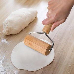 Rolling Pin, Wooden Rolling Pins For Baking, Pizza Dough Roller, Not Easy To Crack, Non-Stick Wood Pastry Roller, Essential Kitchen Utensils.