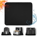 Heat Resistant Mat for Air Fryer, 15 x 18in Heat Resistant Mat for Countertop, Fireproof Silicone Countertop Protector Appliance Slider Hot pod for Air Fryer, Coffee Maker, Toaster, Oven (Black)