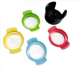 4 In 1 Multipurpose Egg Slicer,Easy to Use,Muti-color Plastic Egg Dicer,Practical Fruit Dicer Fruit Slicer for Slicing Strawberries Kiwifruit