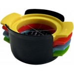 4 In 1 Multipurpose Egg Slicer,Easy to Use,Muti-color Plastic Egg Dicer,Practical Fruit Dicer Fruit Slicer for Slicing Strawberries Kiwifruit