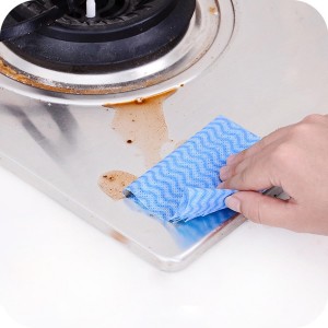 Blue Disposable Kitchen Cleaning Towel Heavy Duty Cleaning Rags Disposable Dish Cloths 50 Count/Pack