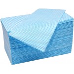 Blue Disposable Kitchen Cleaning Towel Heavy Duty Cleaning Rags Disposable Dish Cloths 50 Count/Pack
