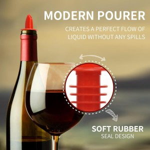 Plastic Liquor Bottle Pourers red- 12 Pack Classic Bottle Pourers for Alcohol, Leak-Proof, Dishwasher-Safe Pour Spouts for Liquor Bottles (red)