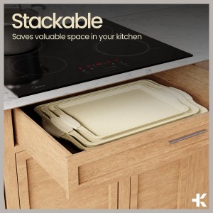 Deluxe 8-Piece Carbon Steel Bakeware Set - Nonstick White Marble Coating, Silicone Handles - Professional Quality Kitchen Oven Baking Pans