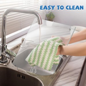 Small Glass Cutting Board,Clear Tempered Glass for Kitchen 1 Pcs (8"x12"),with Rubber Feet,Non-Slip,Durable Shatter Resistant,Dishwasher Safe,Scratch Resistant,Heat Resistant