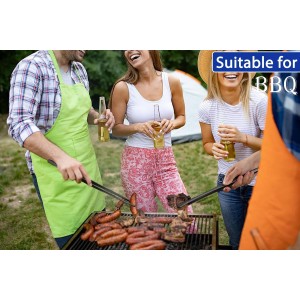 JETKONG 4 Pcs Kitchen Tweezers, 12'' and 10'' Stainless Steel Cooking Tweezers Set, High-Precision Tweezers Tongs for Cooking, Repairing, Seafood and BBQ (Black)