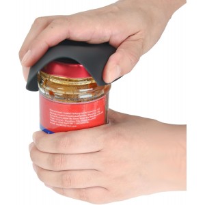 Silicone Jar Opener Gripper Pad, Jar Grippers for Opening Jars, Round Black Multi-Purpose Kitchen Gadgets, Non Slip Jar Bottle Lid Openers for Seniors, Kids, Women, People with Arthritis, 4 Pieces