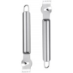 2Pcs Stainless Steel Lemon Zester Grater with Hole Citrus Orange Peeling Tool Fruit Peelers Mandolines and Slicers Graters, Peelers and Slicers