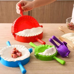 Dumpling Maker Press Mold Set of 4 - Gyoza Pot Pie Maker, Dough Press, Empanada Press 5 inch, Empanada Maker Press 6 inch, Chinese Soup Dumpling, Dumpling Mold, Ravioli, Dumpling potsticker maker