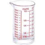 Ackers 4oz Glass Measuring Cup – Shot Glass with Ounce,Ml,Cups Markings for Kitchen & Bar(Red Line)