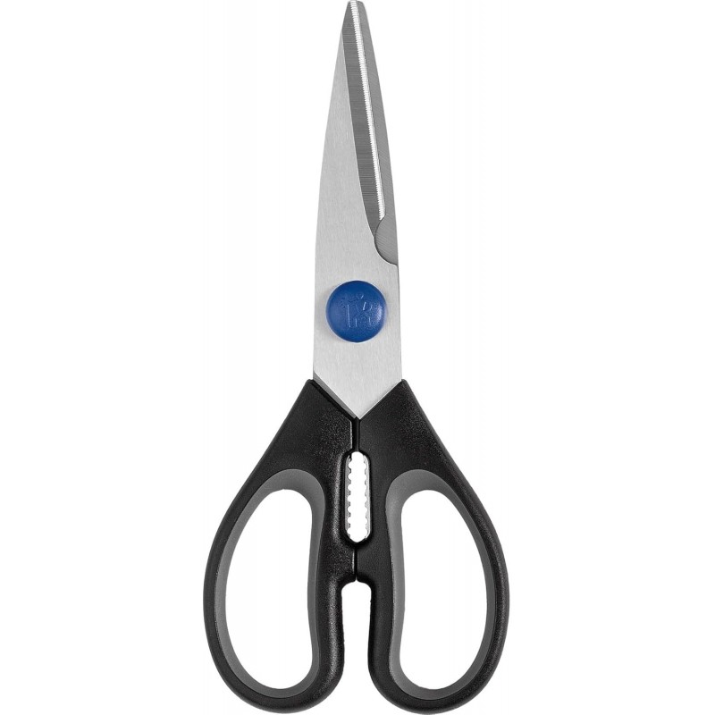 Zwilling multi-purpose scissors, stainless steel, Silver/Blue 6 Inch