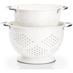 Rorence Powder Coated Steel Colanders: 3...
