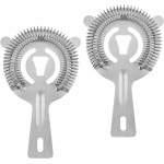 Tifanso Cocktail Strainer Bar Tools - 2PCS Bar Strainer with High Density Spring, Stainless Steel Bartender Accessories for Filtering Cocktail Drink, Professional Bartending Tools with Filter for Home