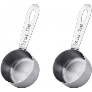 2Pcs 1/8 Cup Measuring Cup, 30ml Scoop, ...