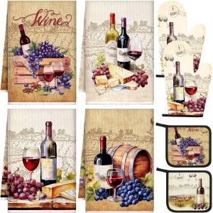 Bencailor 8 Pcs Kitchen Towel Pot Holder...