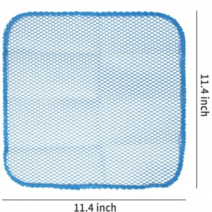 Heavy Duty Dish Scrubbers, Non-Scratch Scouring Pads - Odorless & Long Lasting Mesh Dish Cloth - Replace Sponges - Kitchen, Floor and Bathroom Usage (4 Pcs)