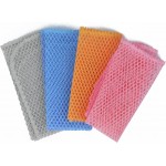 Heavy Duty Dish Scrubbers, Non-Scratch Scouring Pads - Odorless & Long Lasting Mesh Dish Cloth - Replace Sponges - Kitchen, Floor and Bathroom Usage (4 Pcs)