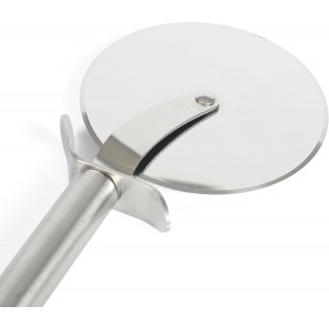 Martha Stewart Richburn 4-Inch Professional Stainless Steel Pizza Cutter – Sharp and Durable Kitchen Tool for Easy Slicing