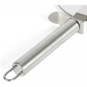 Martha Stewart Richburn 4-Inch Professional Stainless Steel Pizza Cutter – Sharp and Durable Kitchen Tool for Easy Slicing