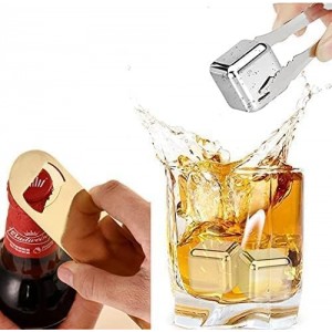 4PCS Heavy Duty Stainless Steel Flat Bottle Opener Beer Bottle Opener 7