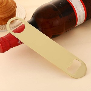 4PCS Heavy Duty Stainless Steel Flat Bottle Opener Beer Bottle Opener 7
