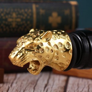 IMIKEYA Wine Bottle Caps Leopard Head Shape Wine Pourer Alloy Wine Stoppers Wine Stopper Pourer Bottle Stopper