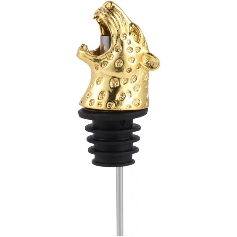 IMIKEYA Wine Bottle Caps Leopard Head Shape Wine Pourer Alloy Wine Stoppers Wine Stopper Pourer Bottle Stopper