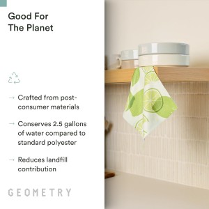 GEOMETRY Kitchen Dish Cloths - Spring & Summer Collection - Premium Dishcloths with Geoweave - Absorbent & Fast Drying Kitchen Towels - Lemon Delight, 10