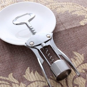 Wine Bottle Opening Device Bottle Openers Opener Corkscrews Corkscrew Household Kitchen Accessories Red Wine Beer Bottle Opener Stainless Steel Wing Corkscrew