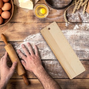 15 Inch Bread Transfer Peel Beech,French Bread Flipping Board Hanging Bread Peels, Bakeware for French Bread Baking(Wood color)