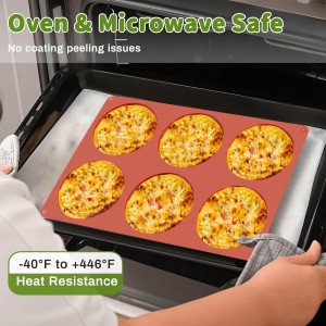 JOERSH 2-PK Silicone Egg Mold for Breakfast Sandwiches 4 Inch Round Muffin Top/Egg Pan, Oven Baking Silicone Molds for Hamburger Buns, English Muffins, Pancakes, Eggs Patty Bites