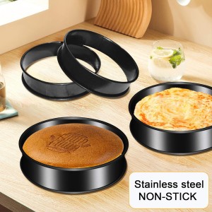 4Pack Crumpet Rings NONSTICK English Muffin Rings 4
