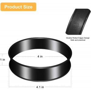 4Pack Crumpet Rings NONSTICK English Muffin Rings 4