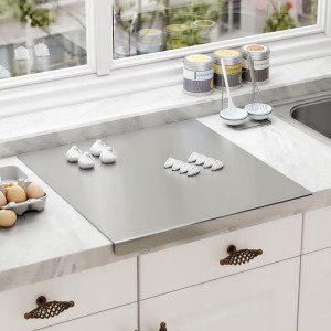 Stainless Steel Cutting Boards for Kitchen,Baking Board,Pastry Board,kneading Panel - Suitable for Cutting Vegetables, Fruits, Meat,bread - Easy To Clean and Store (40x30cm/15.7x11.8in)