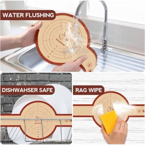 Silicone Sourdough Bread Sling Mat for Dutch Oven, 2 Pack Non-Stick & Easy Clean Reusable sourdough mat, Easy and Stable to Transfer Sourdough Bread, Round