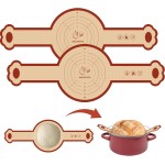 Silicone Sourdough Bread Sling Mat for Dutch Oven, 2 Pack Non-Stick & Easy Clean Reusable sourdough mat, Easy and Stable to Transfer Sourdough Bread, Round