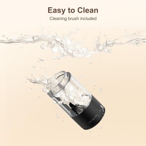 Ultrean Pepper Grinder, Rechargeable Salt and Pepper Grinder with 6 Adjustable Coarseness, LED Light, Automatic Grinder for Kitchen, Home and Kitchen Appliances Birthday Gifts for Women, Black