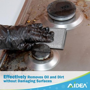 AIDEA Non Scratch Wire Dishcloth 24PK, Wire Dishwashing Rag for Wet and Dry, Dish Cloths for Washing Dishes, Cleaning Pads Steel Scrubber for Cookware, Sinks, Dishes, Stove Tops, 7