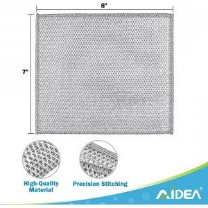 AIDEA Non Scratch Wire Dishcloth 24PK, Wire Dishwashing Rag for Wet and Dry, Dish Cloths for Washing Dishes, Cleaning Pads Steel Scrubber for Cookware, Sinks, Dishes, Stove Tops, 7