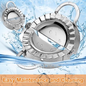 Vesici 5 Pack Stainless Steel Dumpling Maker Dumpling Press Perogies Maker Press Dumpling Wrapper Stamp Ravioli Mold Pastry Dough Cutter Various Sizes Kitchen Accessories, 2.95/3.35/3.74/4.92/5.91 In