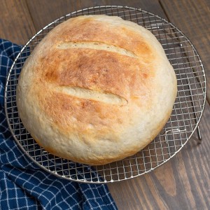 HARFINGTON Round Cooking Rack 4.7-inch 201 Stainless Steel Cross Wire Barbecue Grill Net with 20mm Legs for Cooking Baking Steaming BBQ