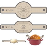 Silicone Bread Sling Oval and Round, 2 PCS Nonstick＆Reusable Bread Baking Mats, Easy-To-Clean Dutch Oven Liners, Sourdough Bread Baking Supplies
