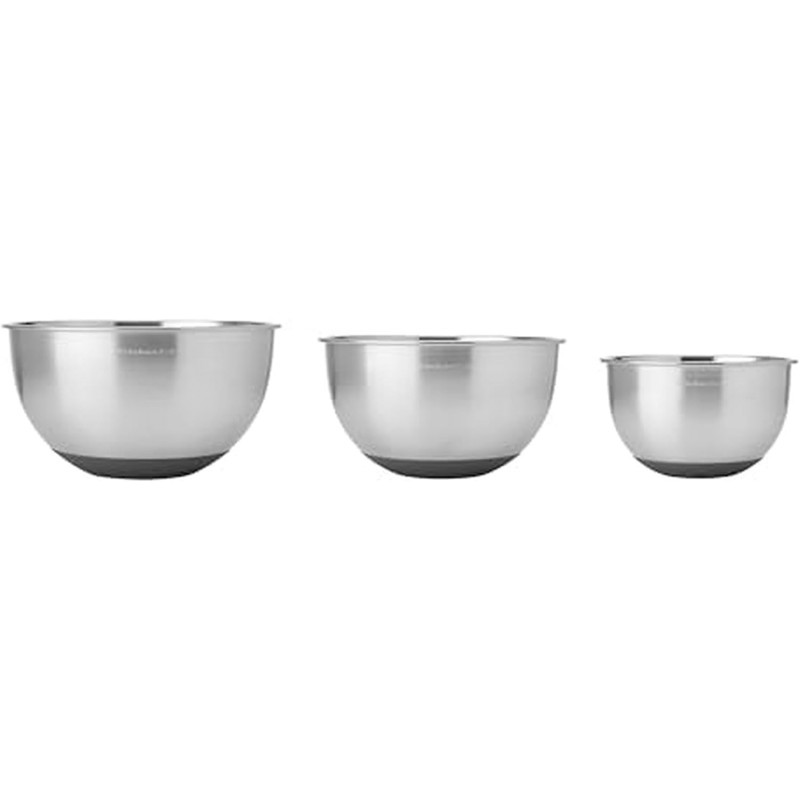 KitchenAid Stainless Steel Mixing Bowls, Set Of 3